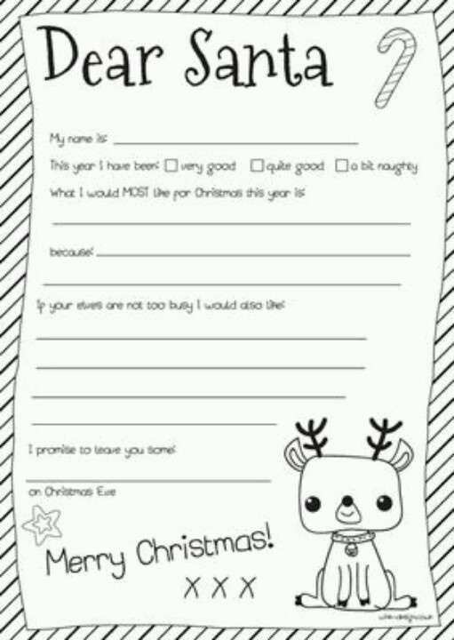 6 Best Images of Letters To Santa Templates Printables Printable Dear