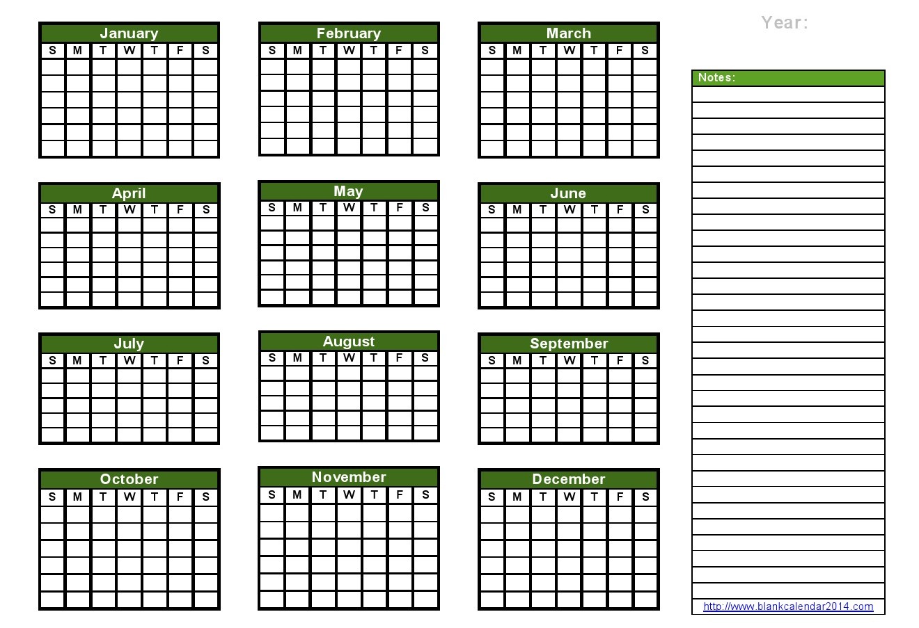 5 Best Images Of Free Printable Annual Calendar 2014 Free Printable 8