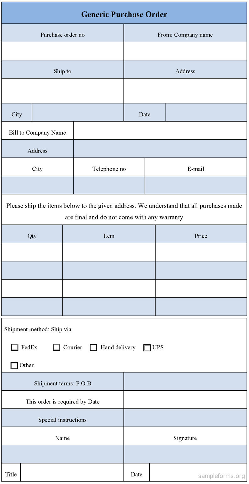 Generic Work Order Form Printable Carbonless Work Order Forms