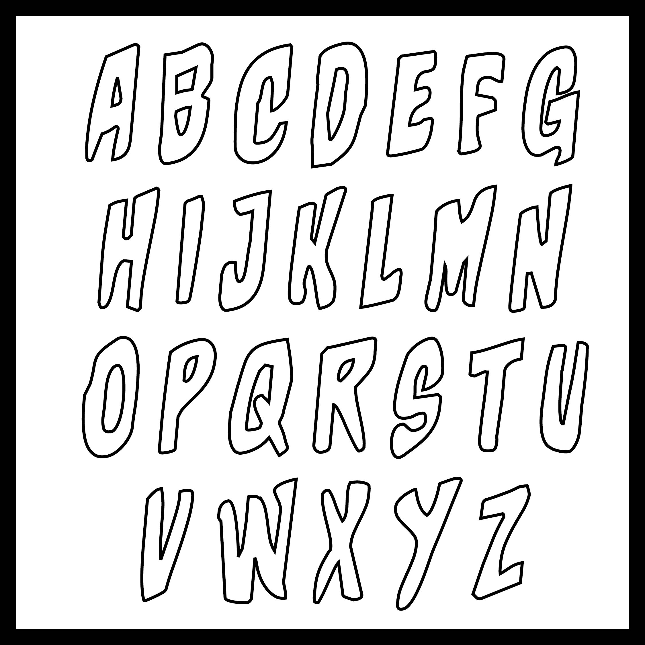 Stencil Alphabet Printable Free