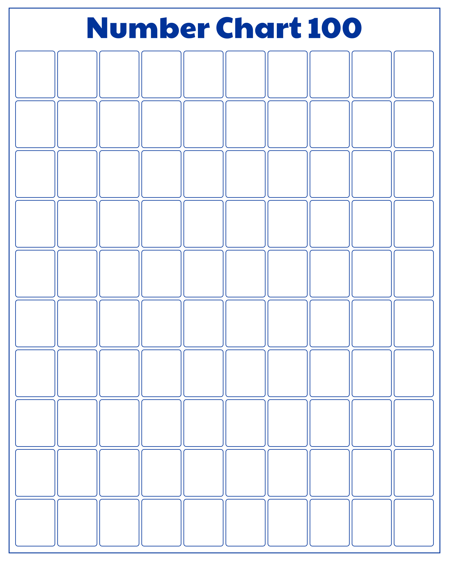 6 Best Images of Printable Blank Chart 1 120 Blank 120 Chart