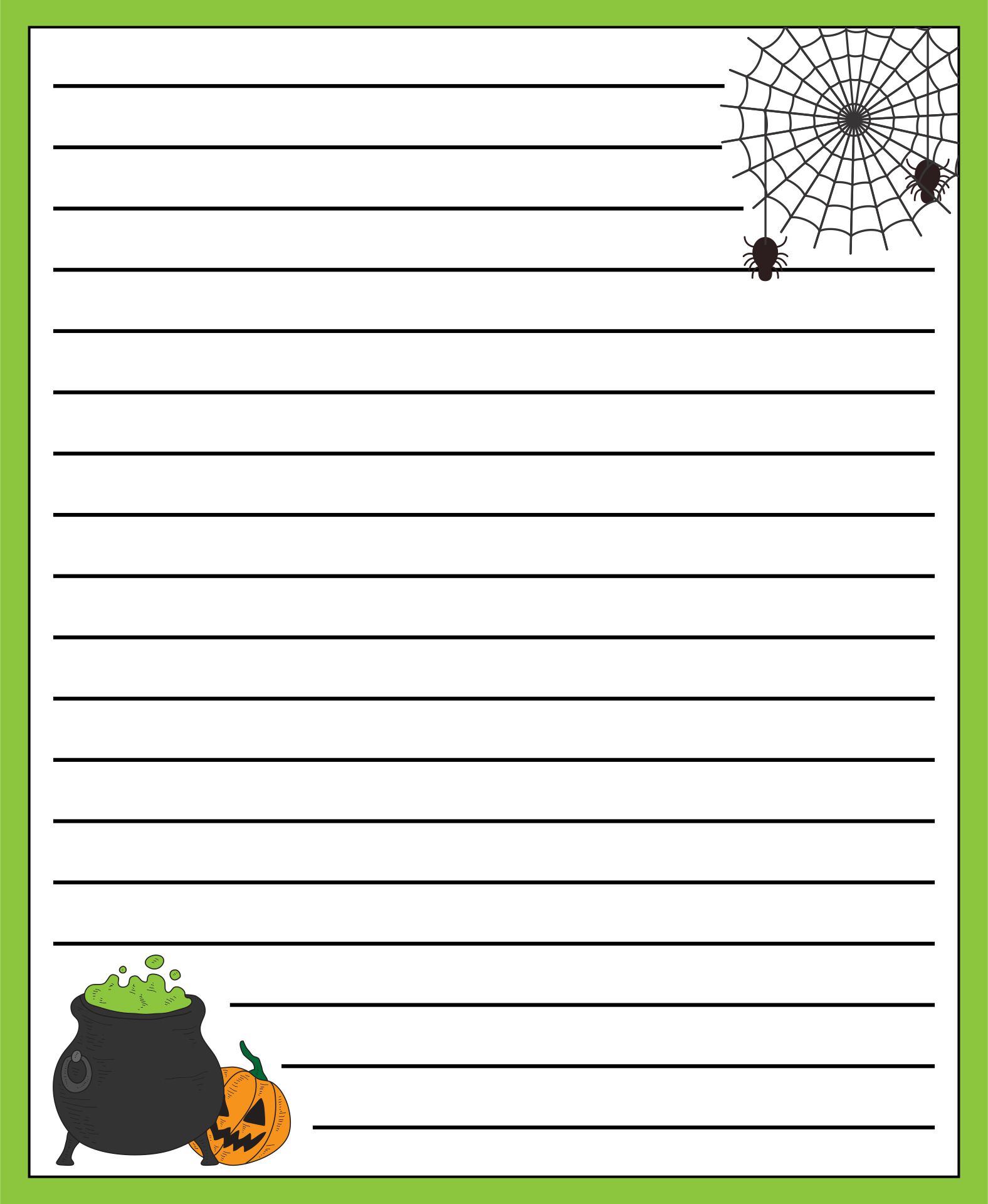 Halloween Writing Paper Free Printable