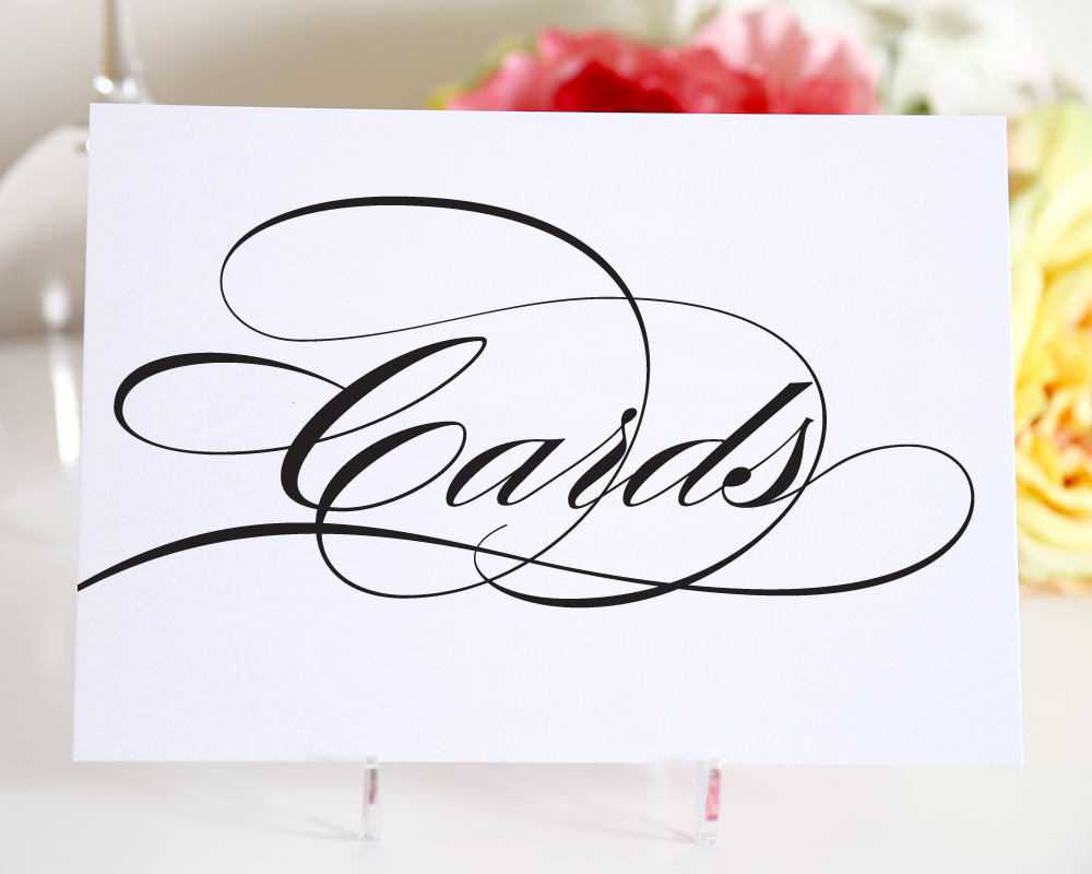 9 Best Images of Free Printable Wedding Card Table Sign Printable