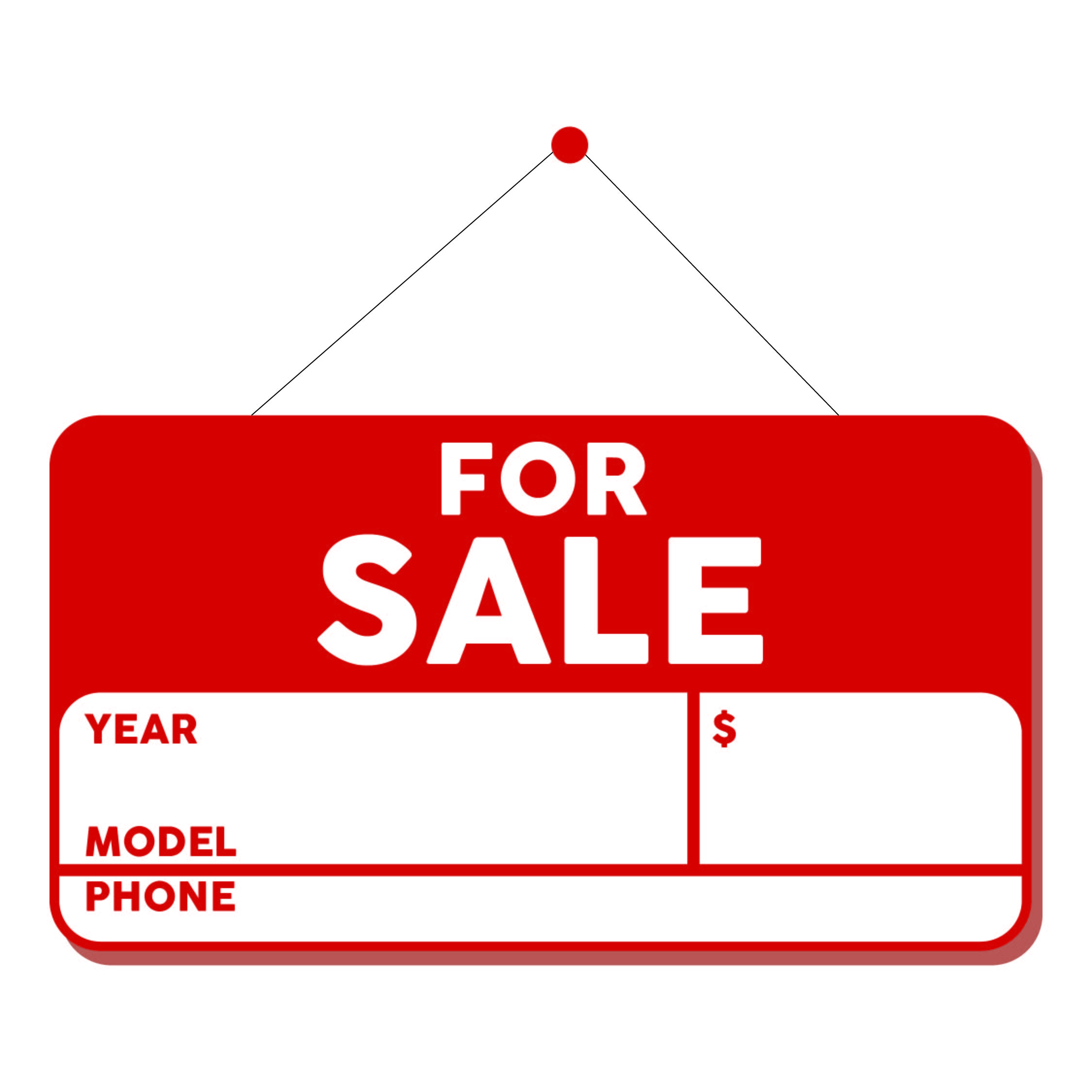 4 Best Images of Make Free Printable Sale Signs Car for Sale Sign