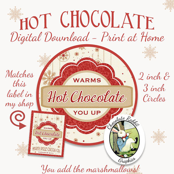 5 Best Images Of Christmas Hot Cocoa Label Printable Mickey Mouse 