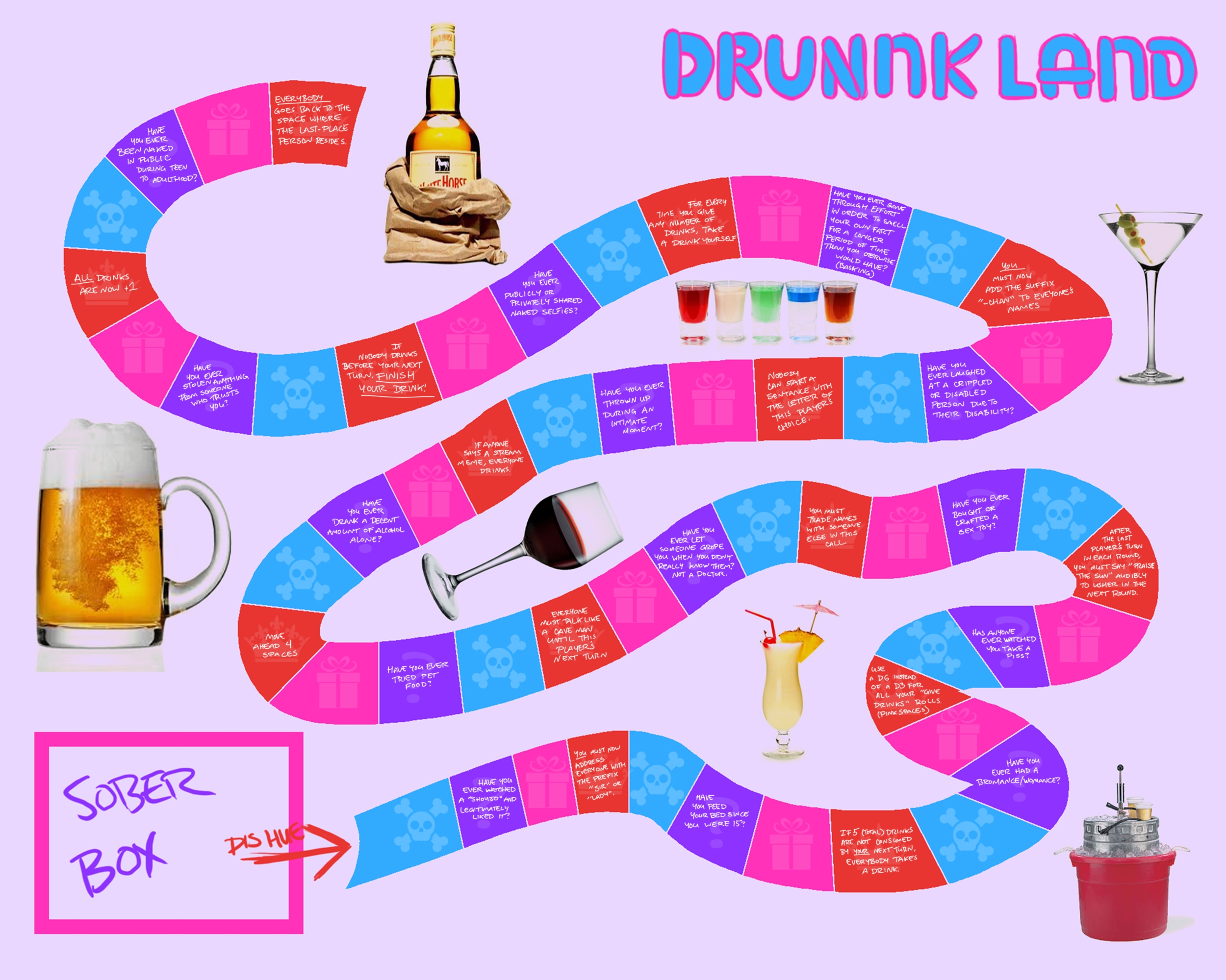 8 Best Images of Printable Drinking Games Drink If Bachelorette Game