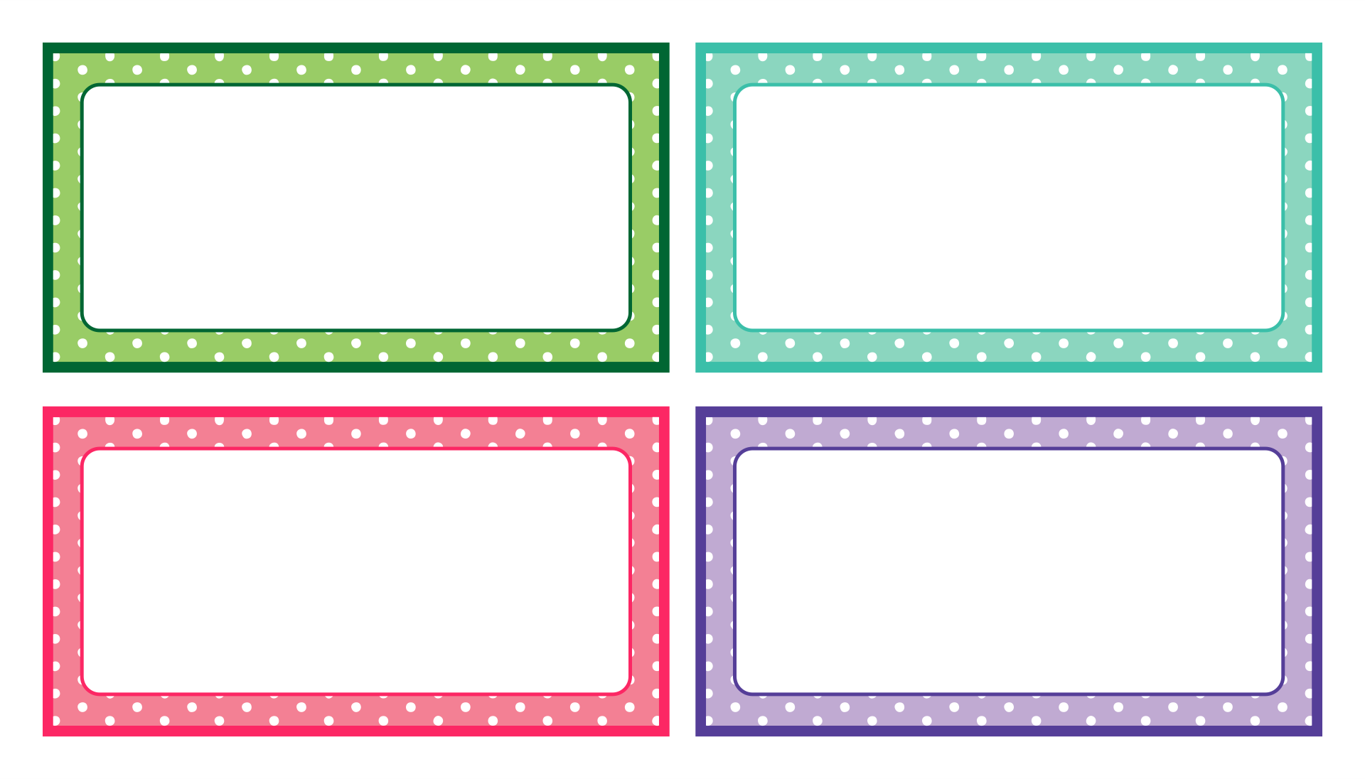 9 Best Images Of Free Printable Labels Editable Free Printable Polka Dot Editable Labels Free 