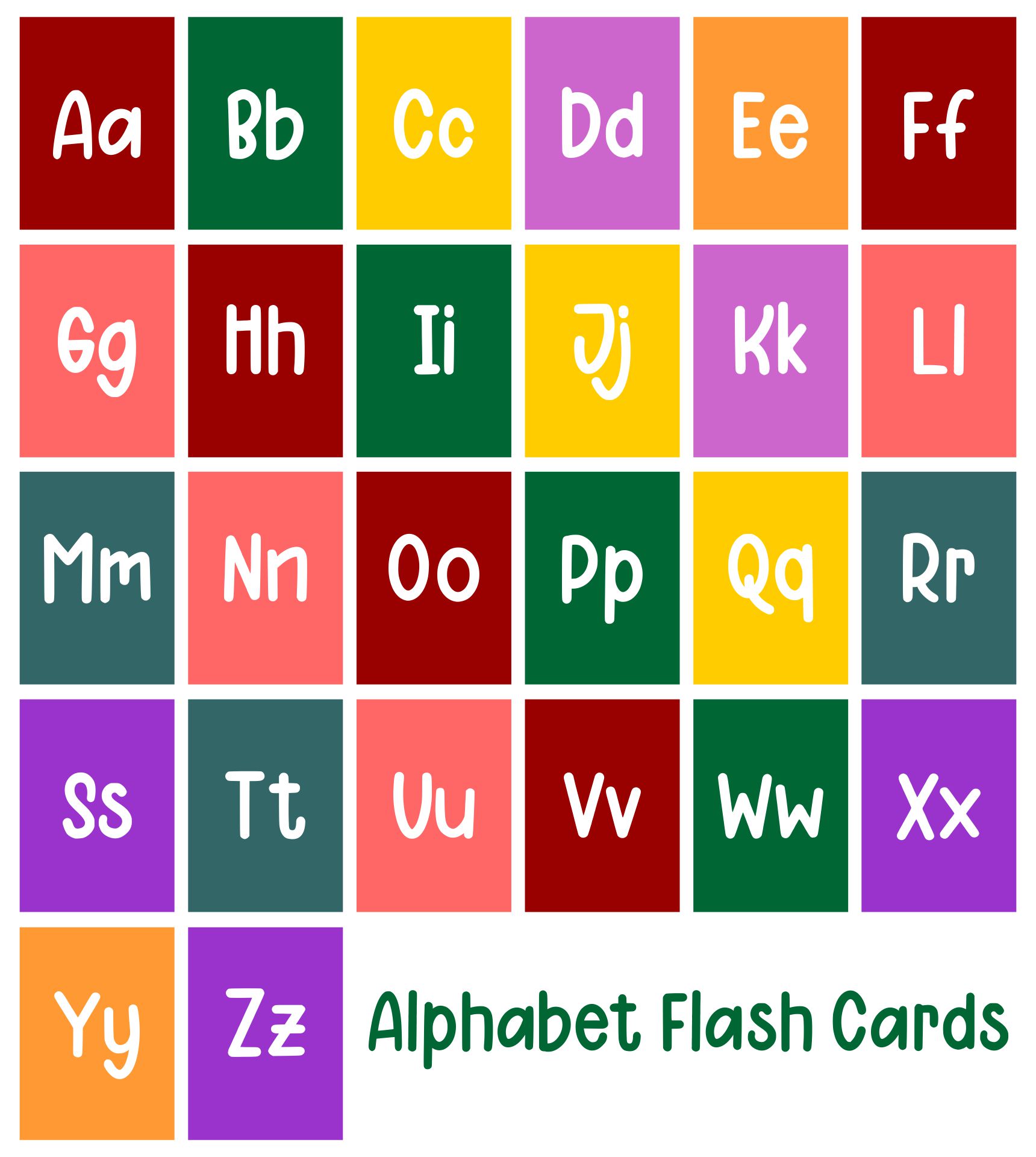 6 Best Images of Large Printable ABC Flash Cards - Large ...