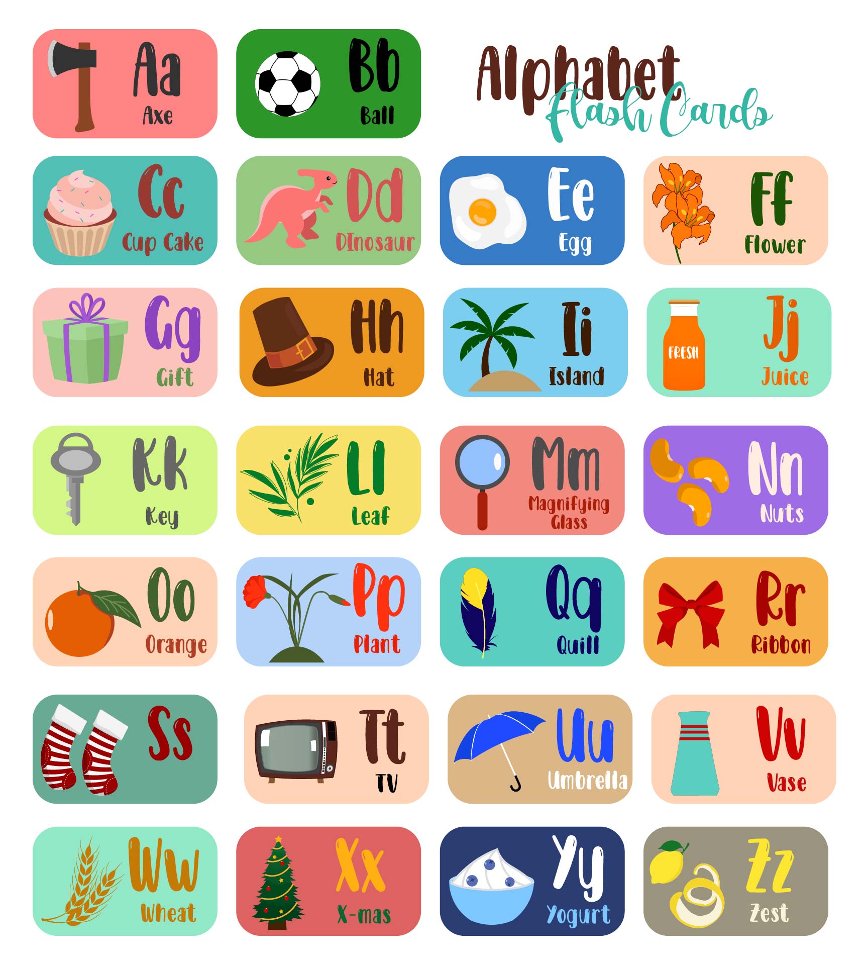 Free Printable Alphabet Flash Cards Upper And Lower Case