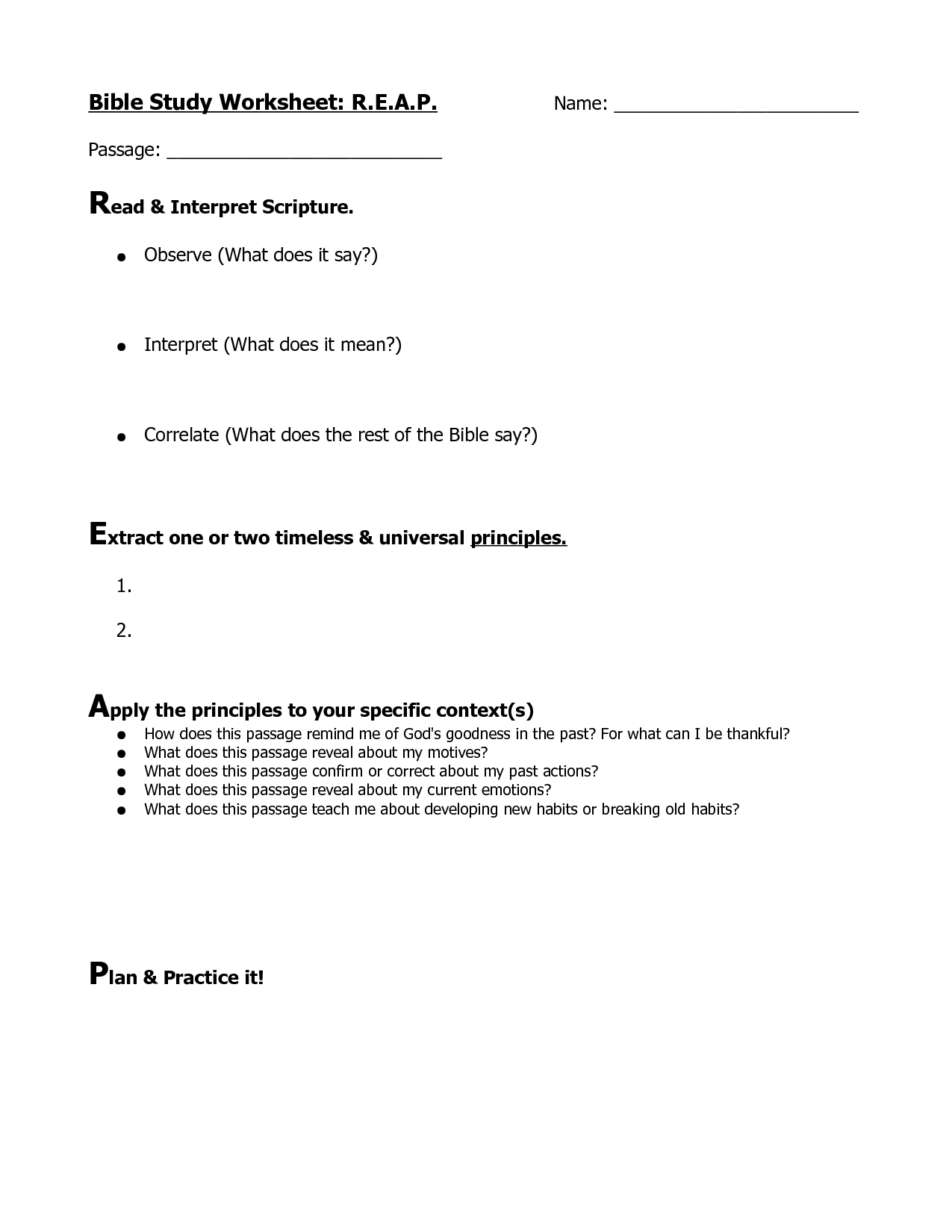 Free Printable Bible School Worksheets