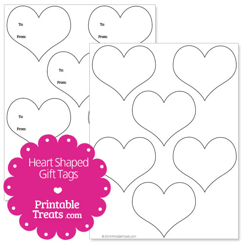 6 Best Images of Printable Heart Gift Tag Templates Free Printable