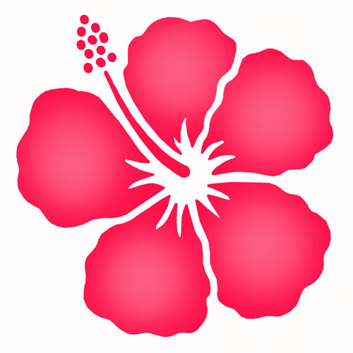 6 Best Images of Hawaiian Flower Stencils Printable Hibiscus Flower