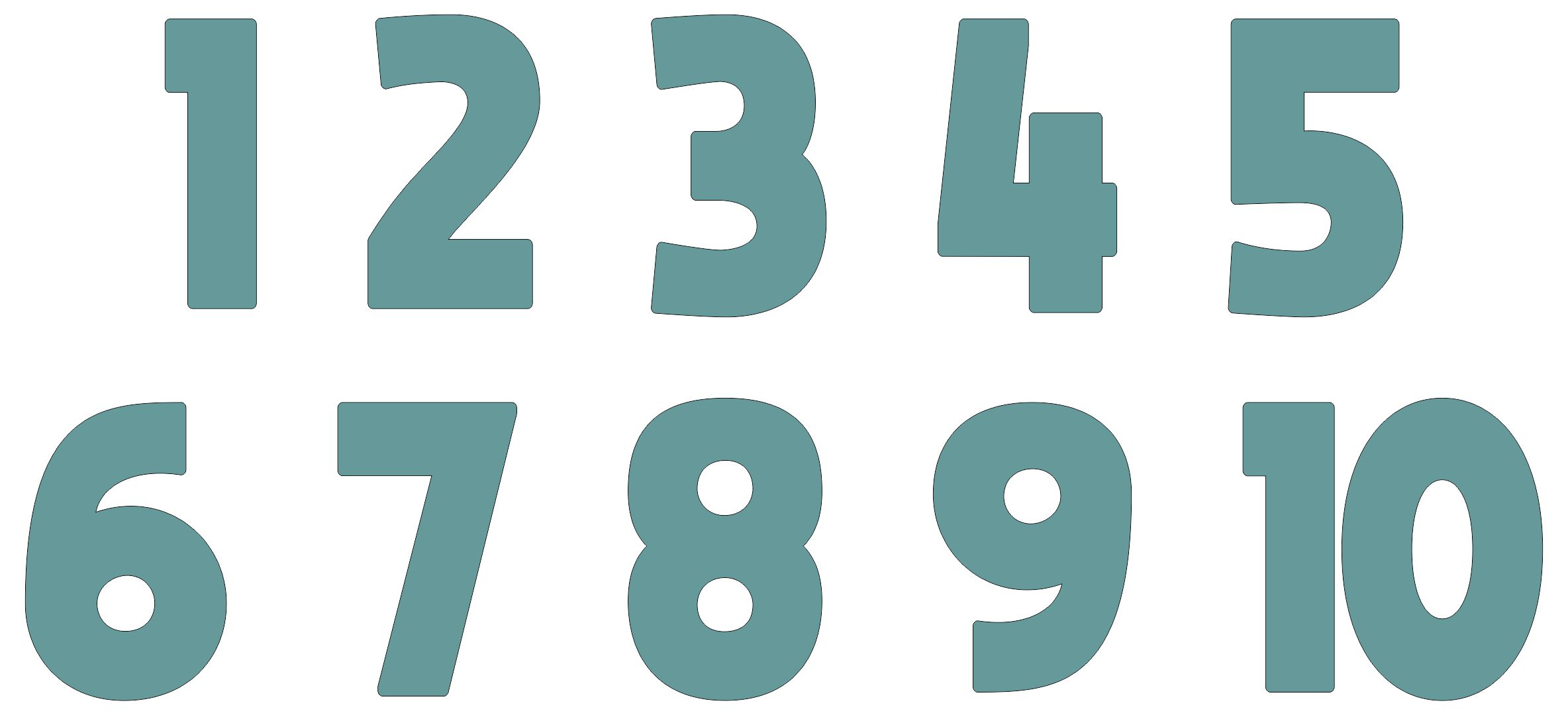 7 Best Images Of Printable Number 2 Free Printable Numbers 0 9 Large