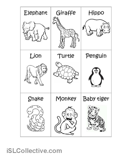 zoo animals coloring pages free printables - photo #36