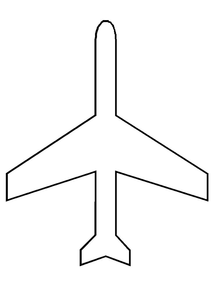 6 Best Images of Printable Airplane Cut Out Pattern Airplane Template