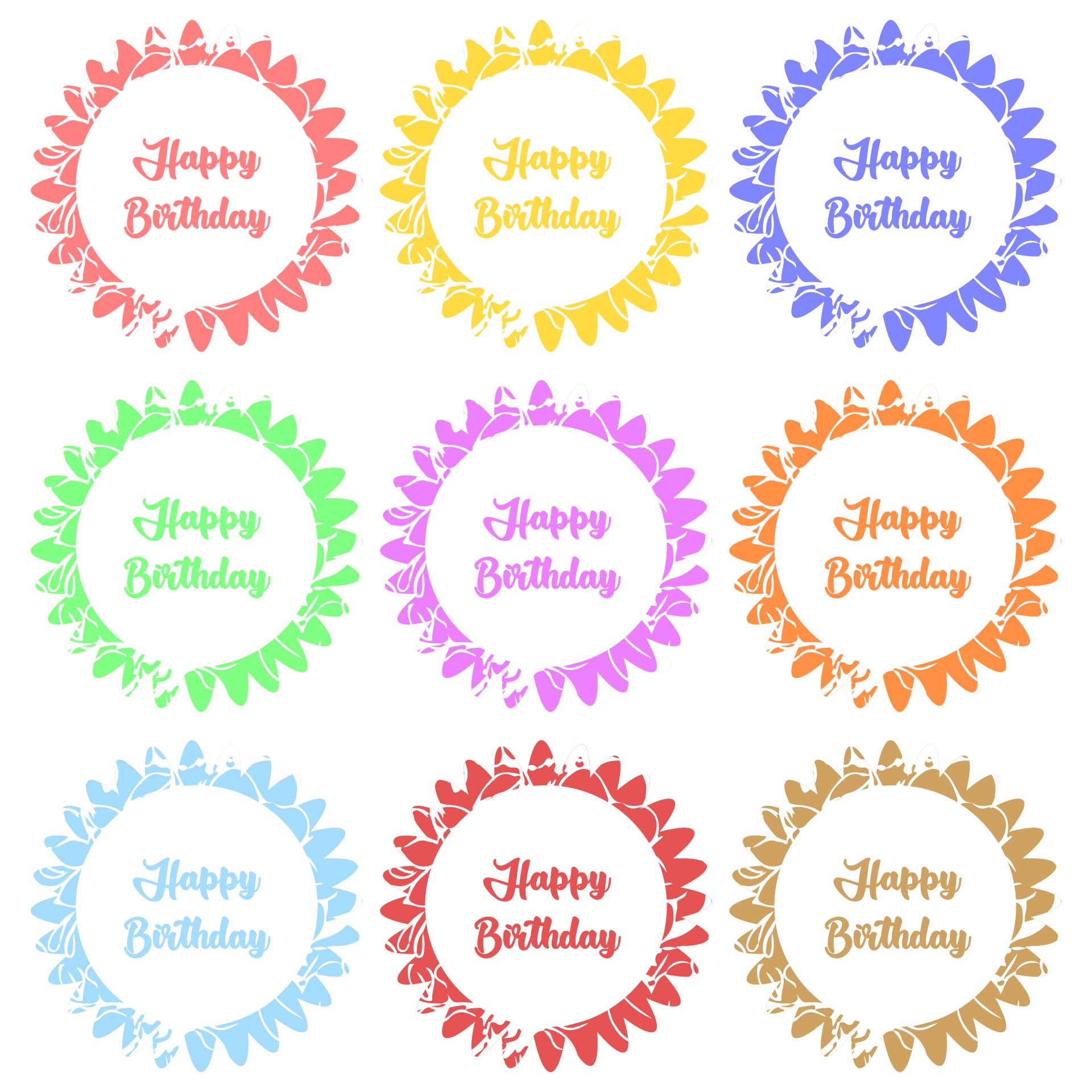 Birthday Cupcake Topper Template Free Download