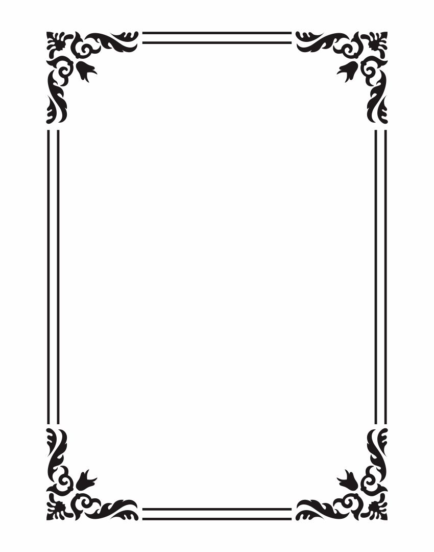 4 Best Images of Paper Frame Template Printable - Portrait ...