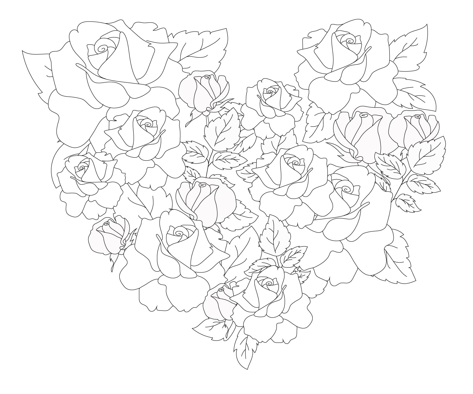 6 Best Images of Adult Love Coloring Pages Printable - I Love You