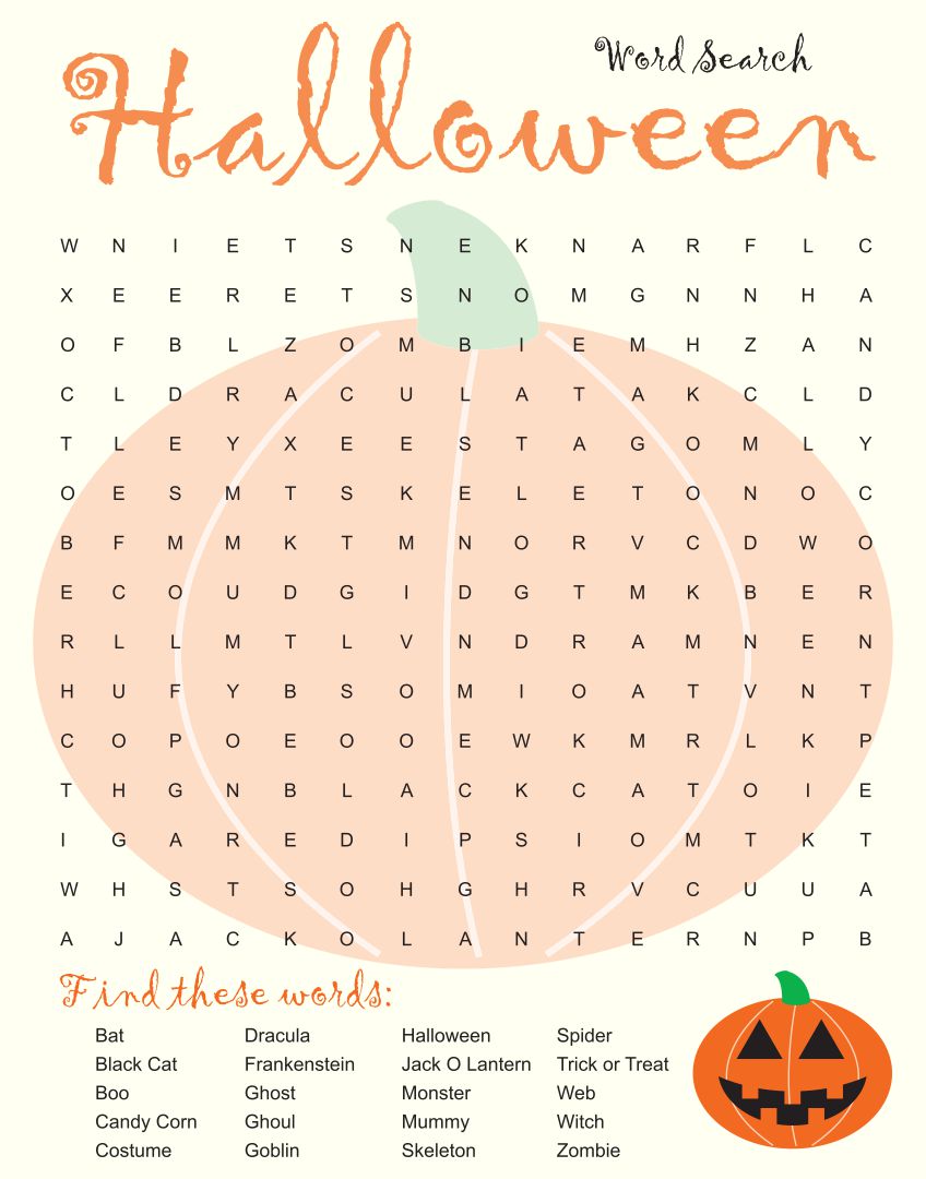 6 Best Images Of Long Halloween Word Search Printable Printable 