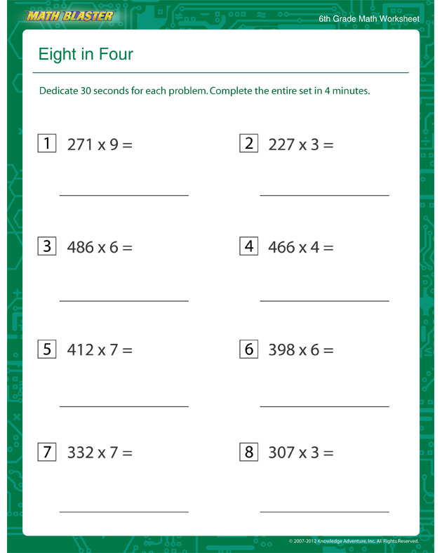 7 Best Images of 6th Grade Math Worksheets Printable  6th Grade Math Addition Worksheets, 6th 