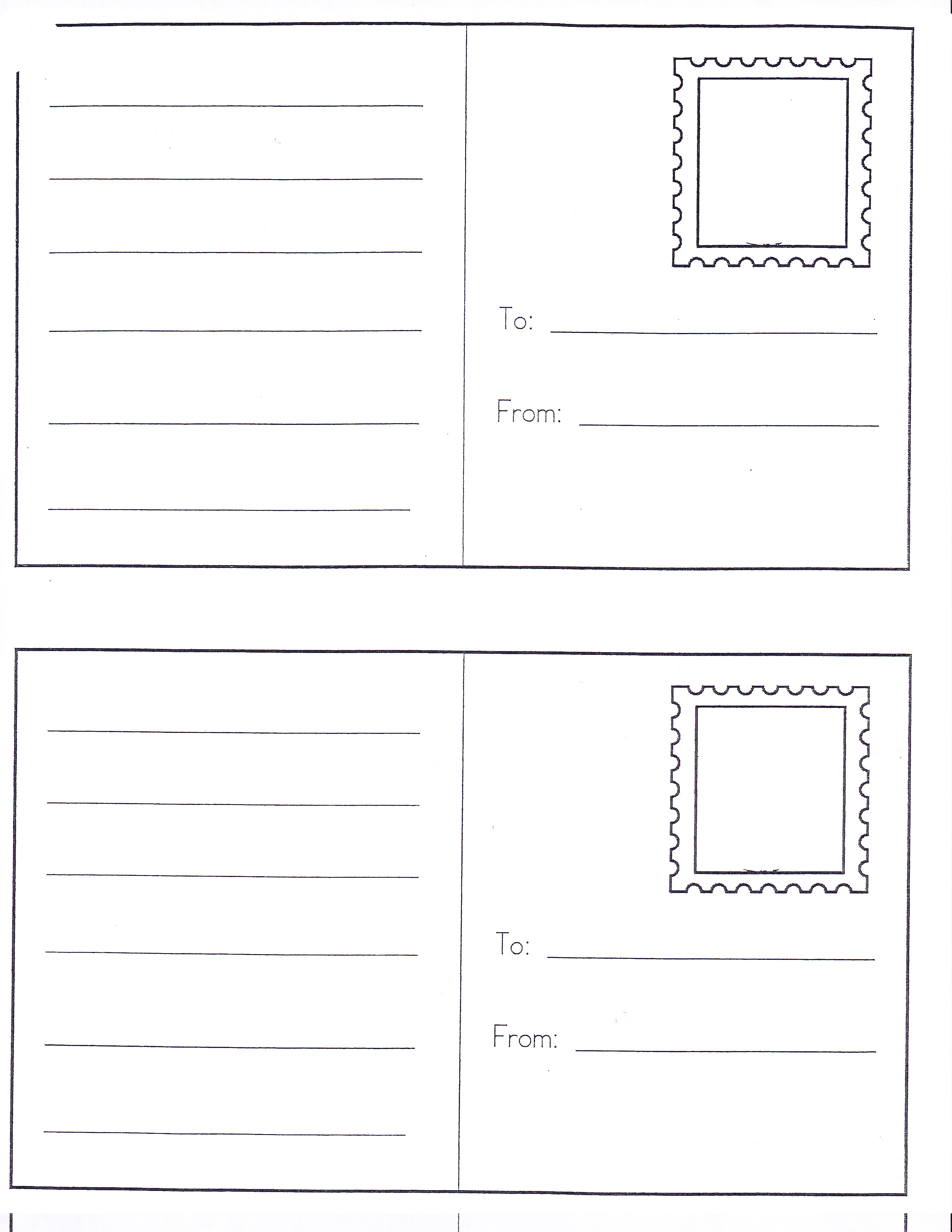 8 Best Images of Preschool Post Office Stamps Printables Postage