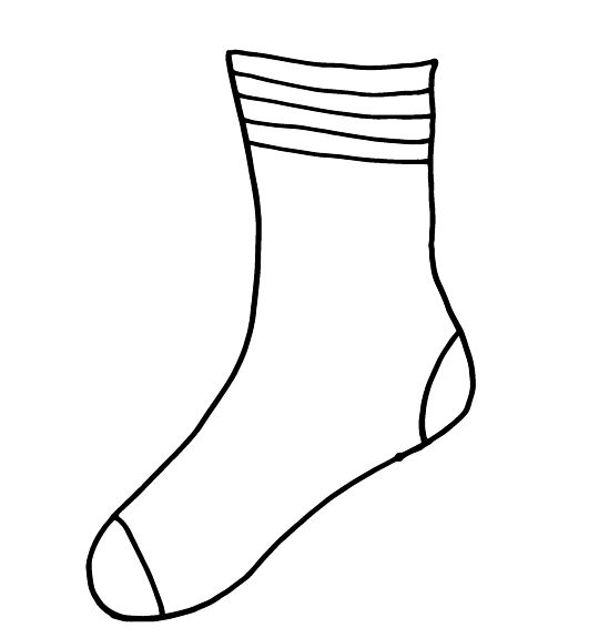 fox in socks craft template