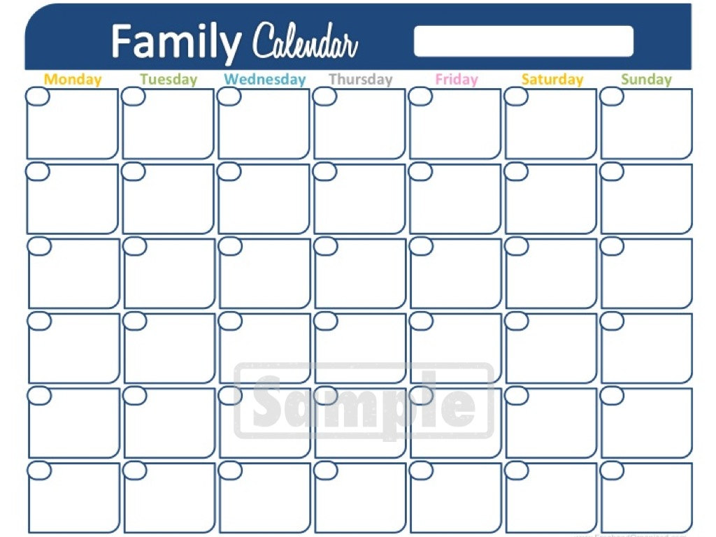 6 Best Images of Family Calendar Printable Printable Family Schedule