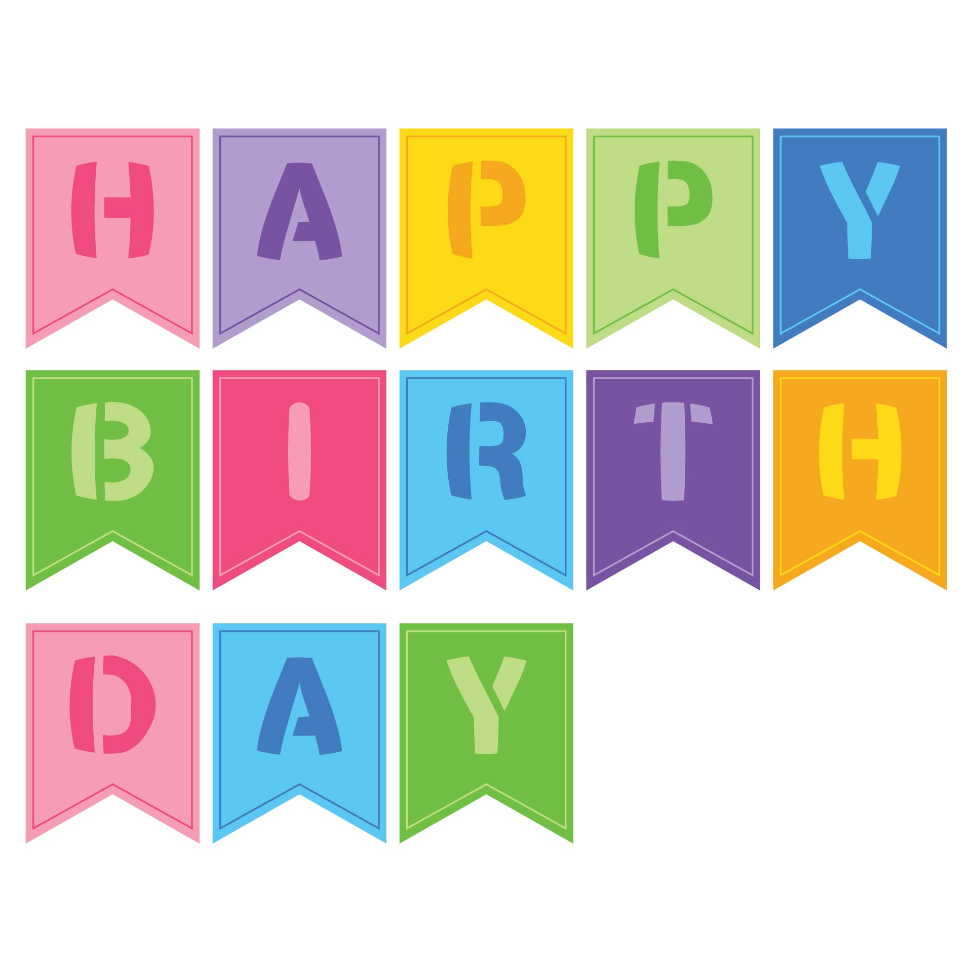 Free Printable Banner For Birthday Printable Word Searches