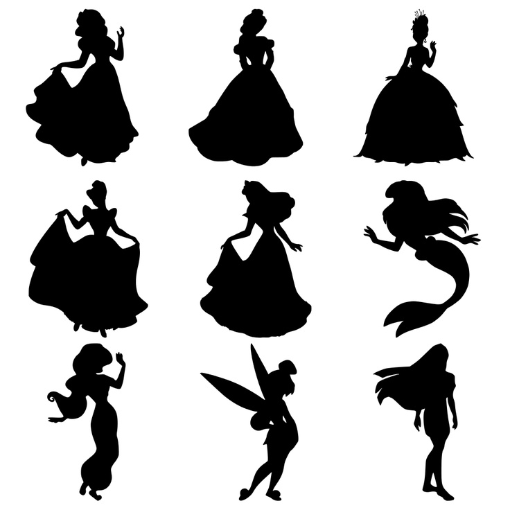 4 Best Images of Disney Princess Silhouette Printables Disney