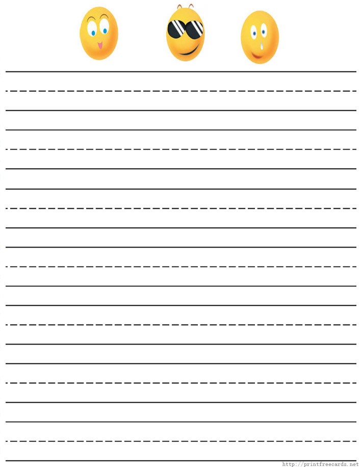 Free Printable Lined Paper Primary