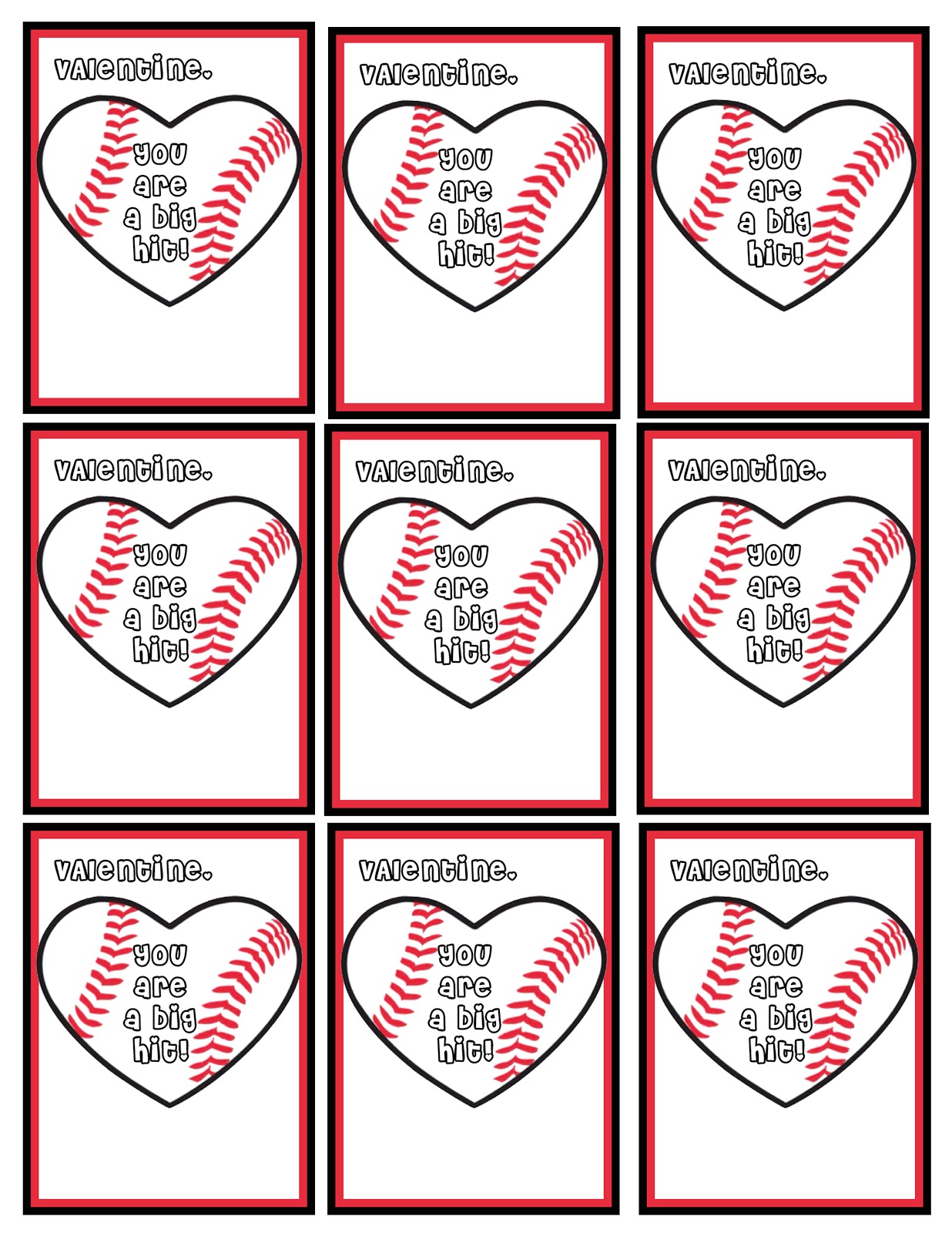 5 Best Images Of Free Printable Sports Valentine Cards Free Printable 