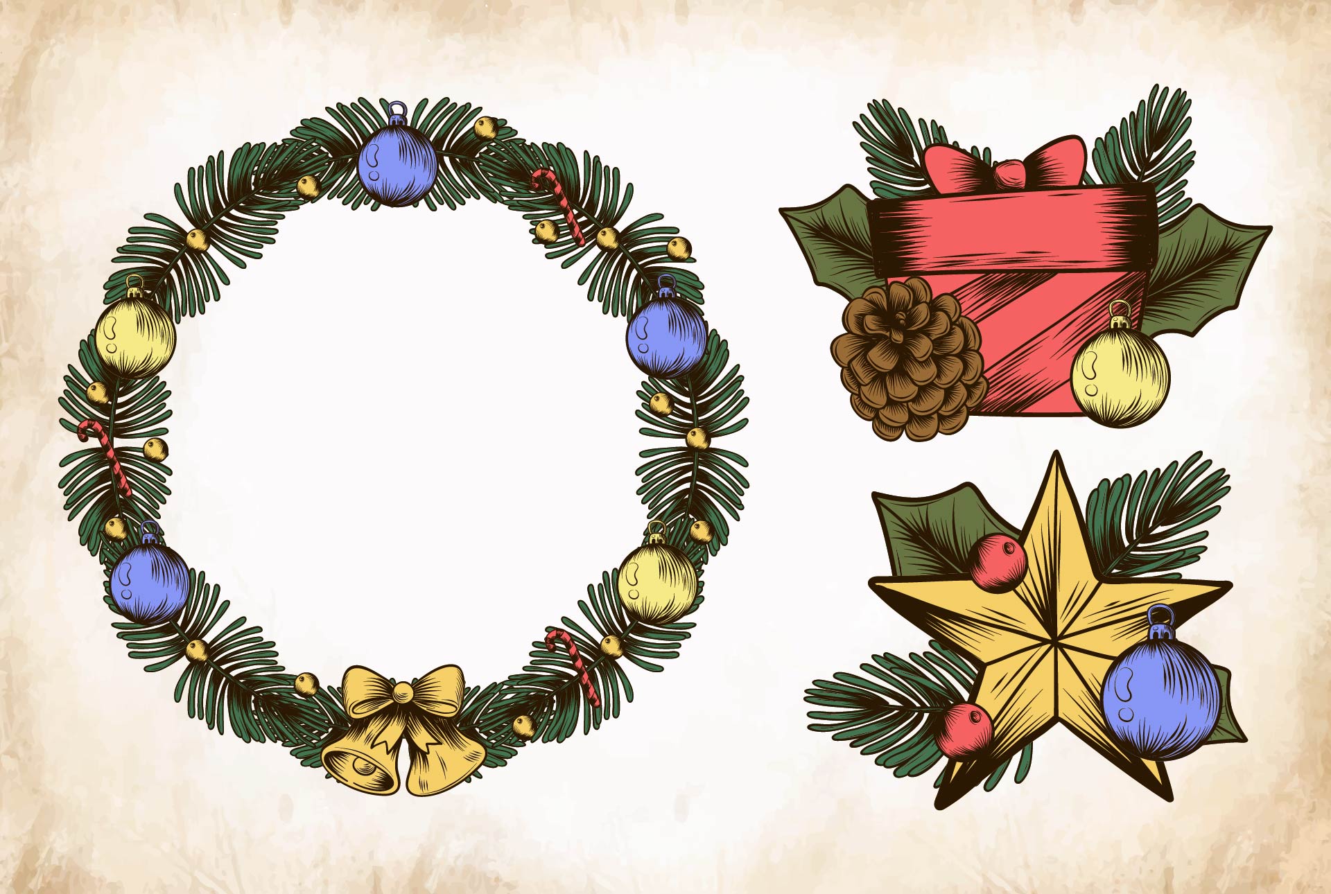 free online vintage christmas clip art - photo #17