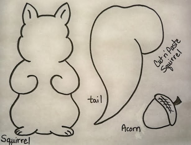 5 Best Images Of Printable Squirrel Craft Template Preschool Squirrel 