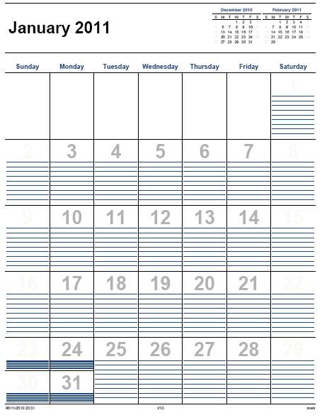 6 Best Images Of Printable Monthly Calendar Sheets Blank Calendar 