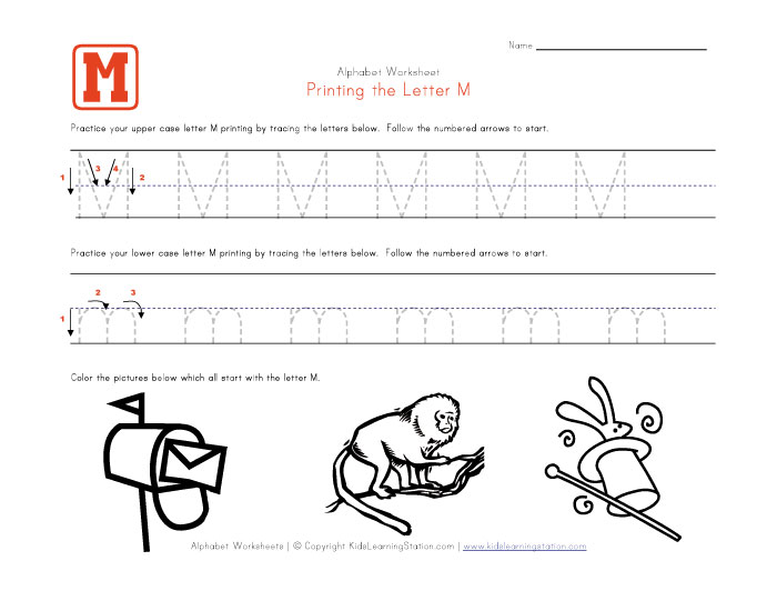 Free Printable Letter M Worksheets For Preschool
