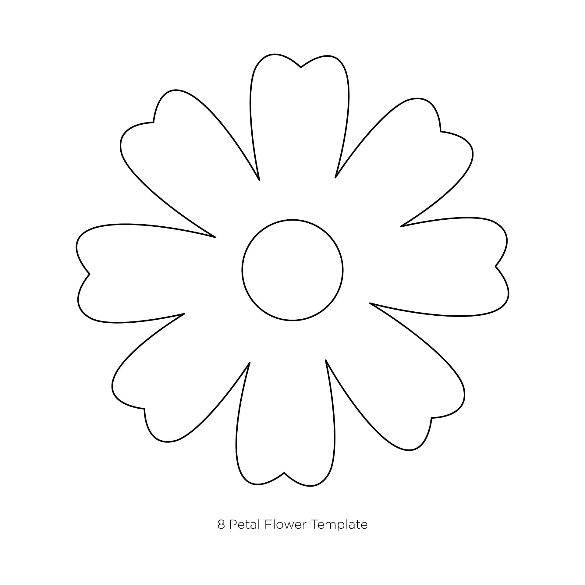 Free Flower Petal Template Printable