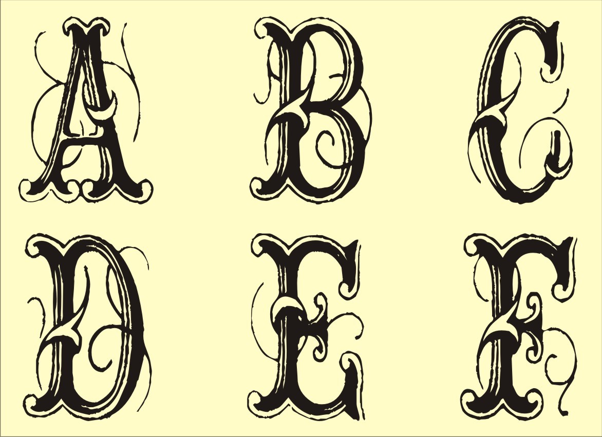 7 Best Images Of Free Printable Monogram Alphabet Letters Free