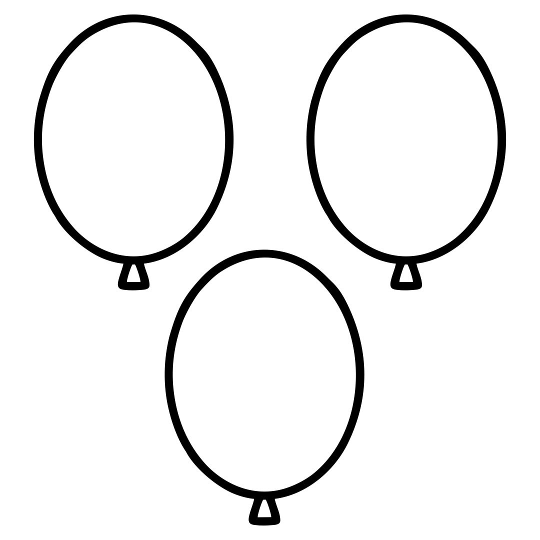 7 Best Images of Balloon Outline Printable Balloon Cut Out Template