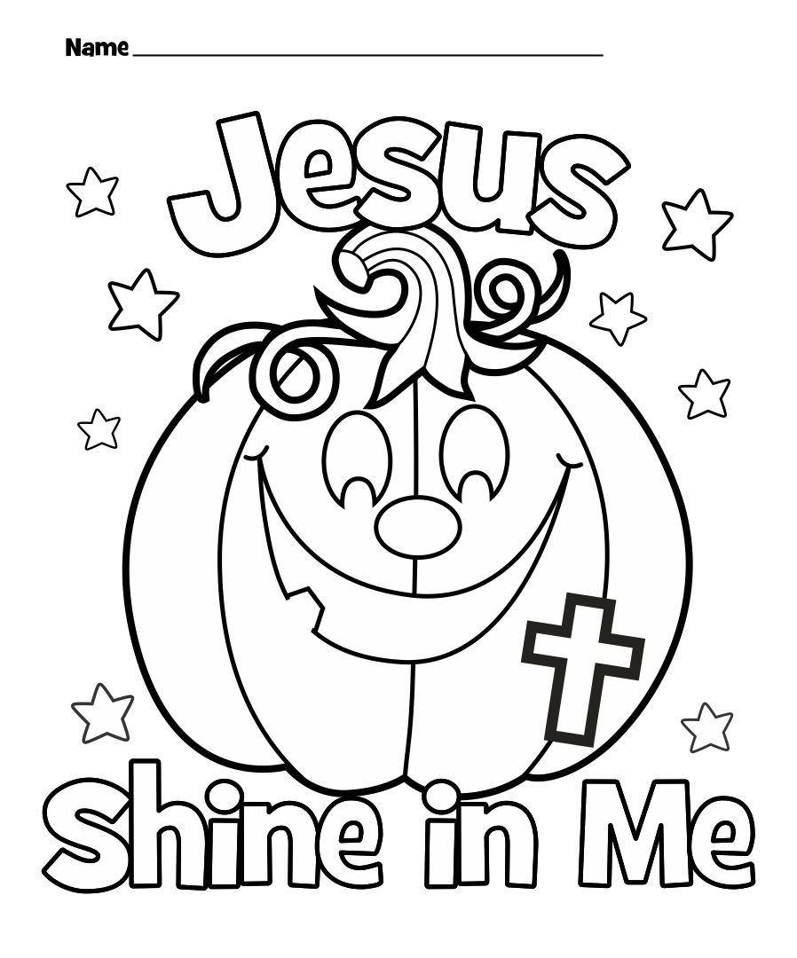 Free Christian Halloween Coloring Pages