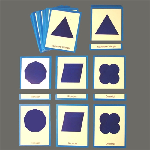 7 Best Images of Printable Shapes Flash Cards Montessori Basic