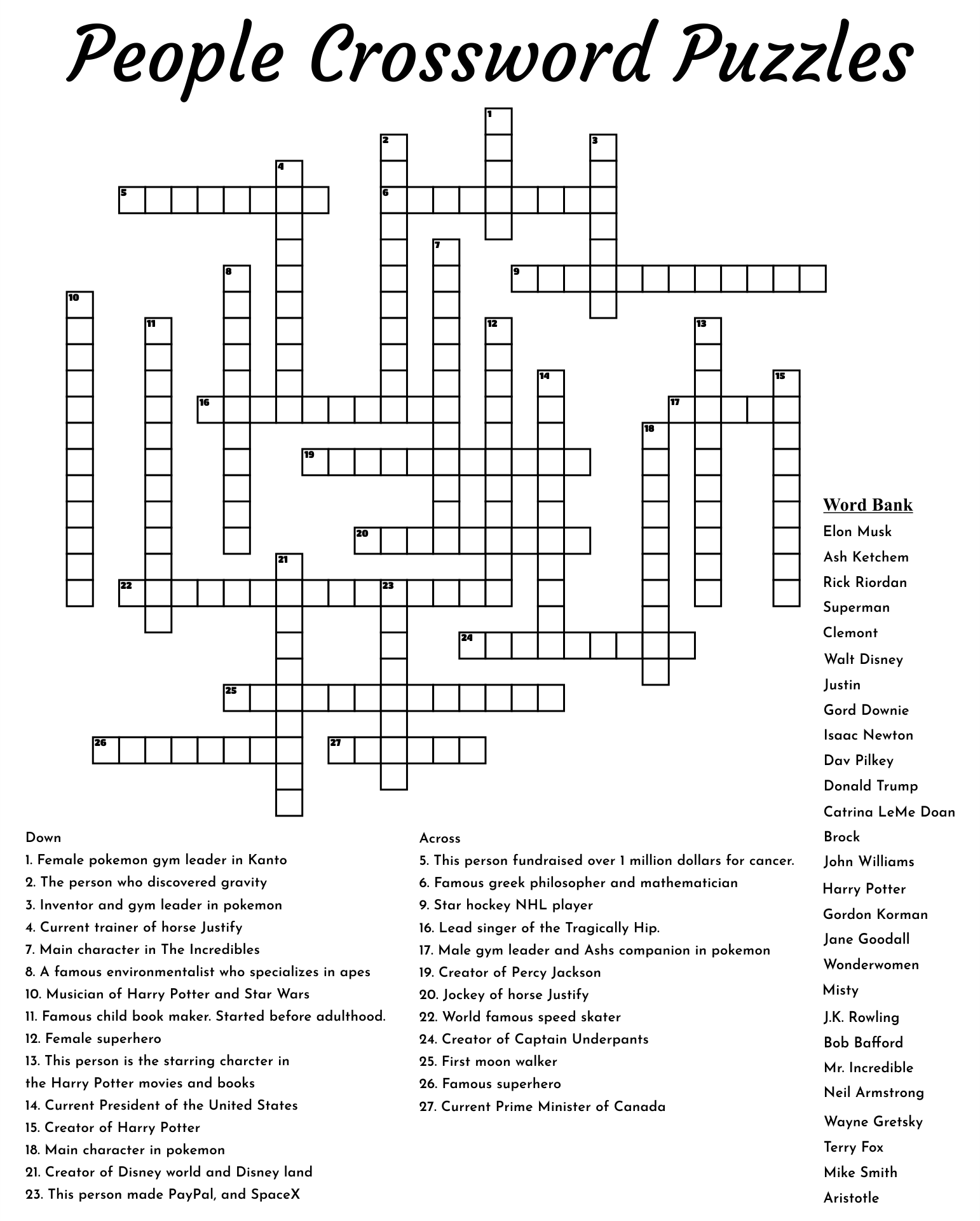 20 Fun Printable Christmas Crossword Puzzles | Kitty Baby Love