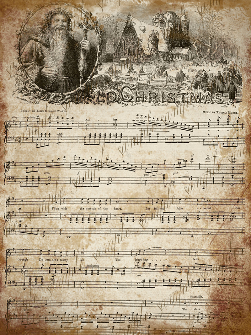 Vintage Christmas Sheet Music Printable Free