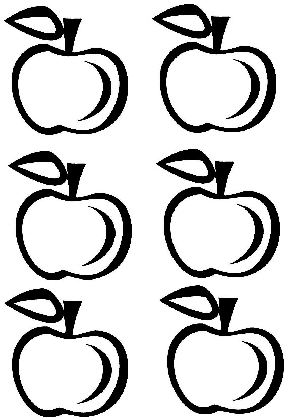 6 Best Images of Free Apple Printables Apple Outline Printable, Small
