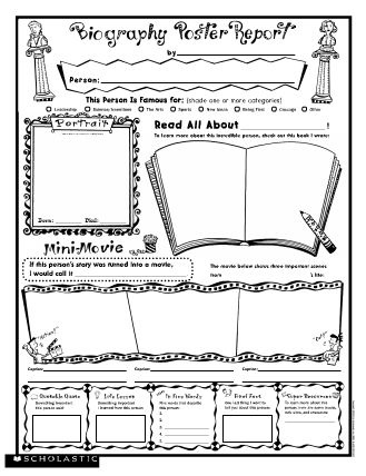 Free book report printables