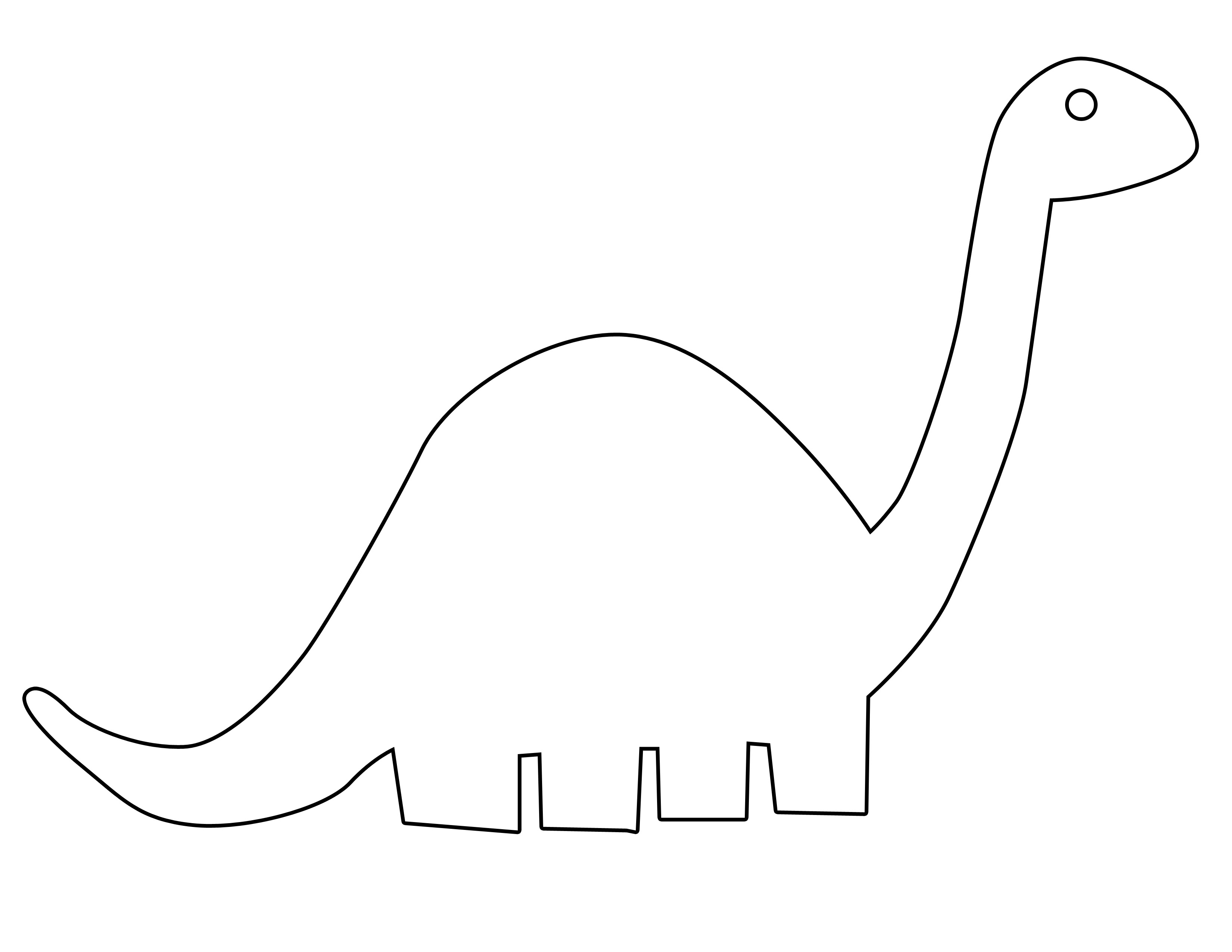 Printable Cutout Dinosaur Template