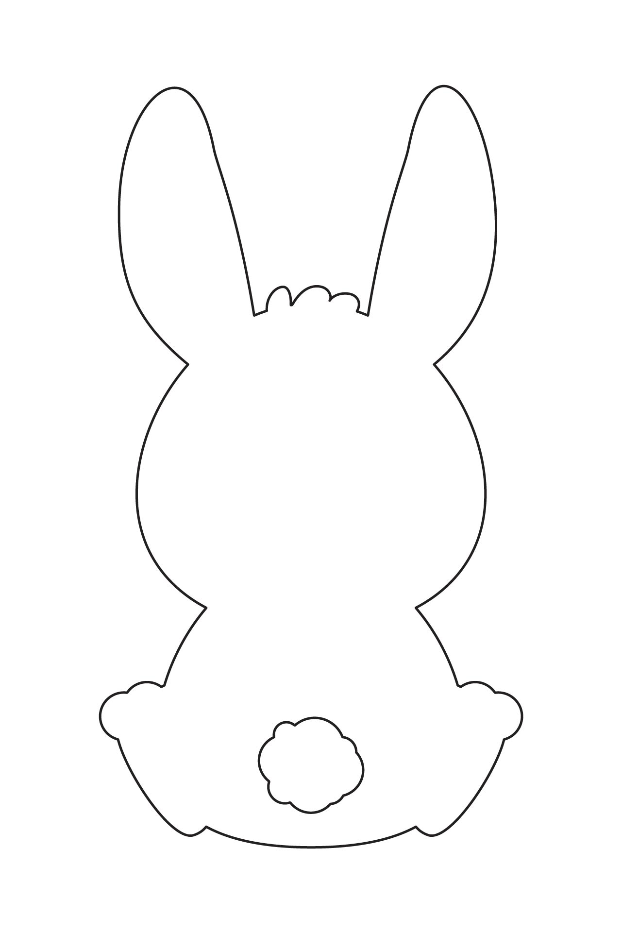 Printable Easter Bunny Template