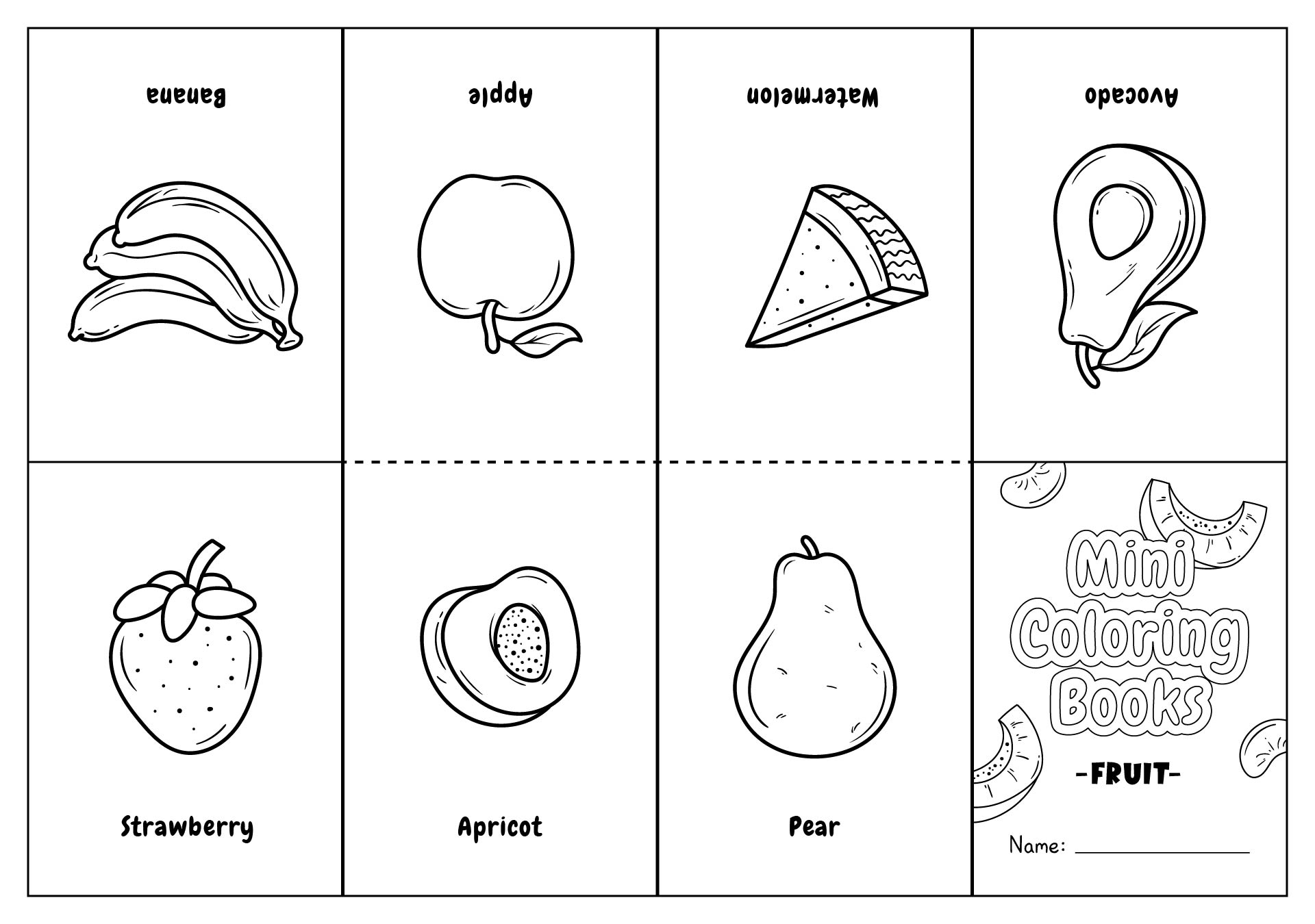 Mini Coloring Book Printable Printable World Holiday
