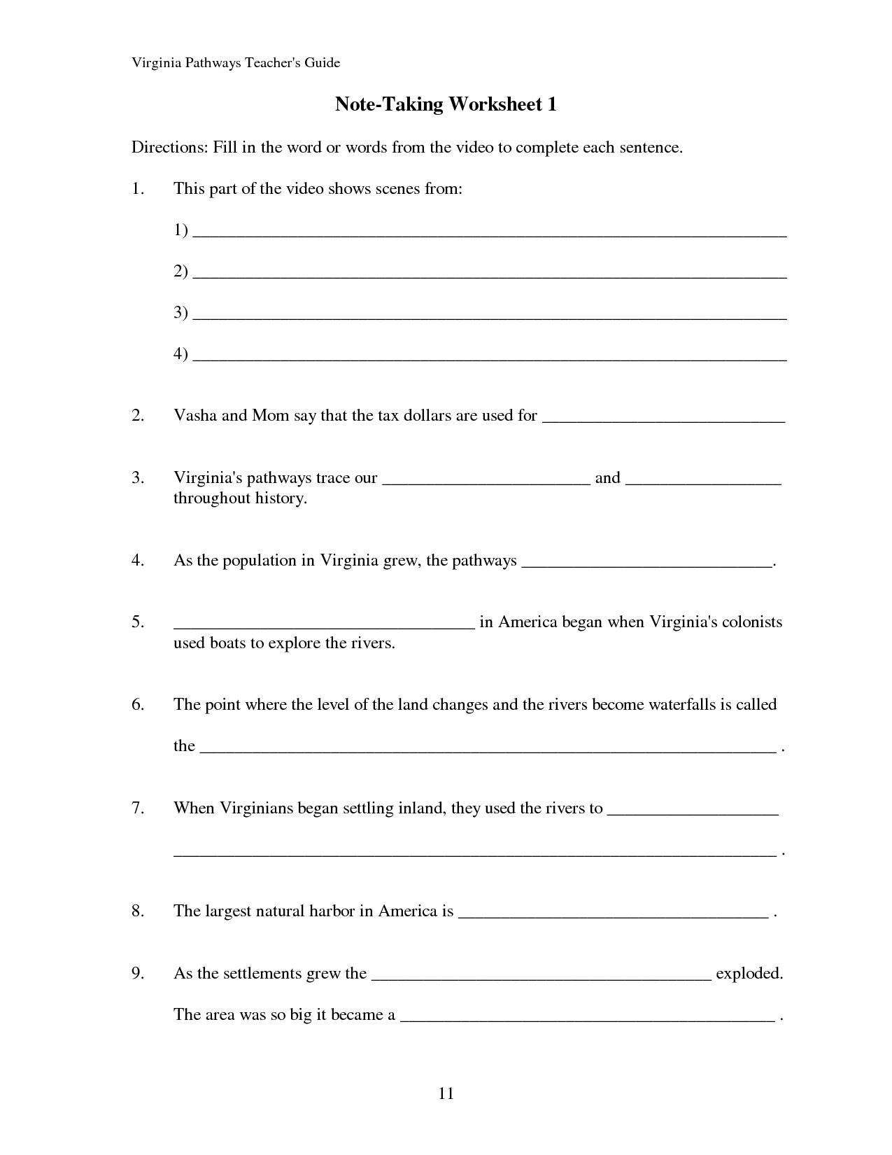 printable-note-taking-worksheets