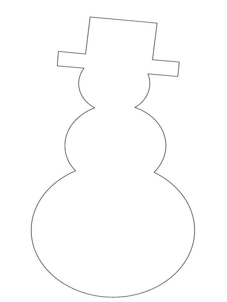 Snowman Template Printable