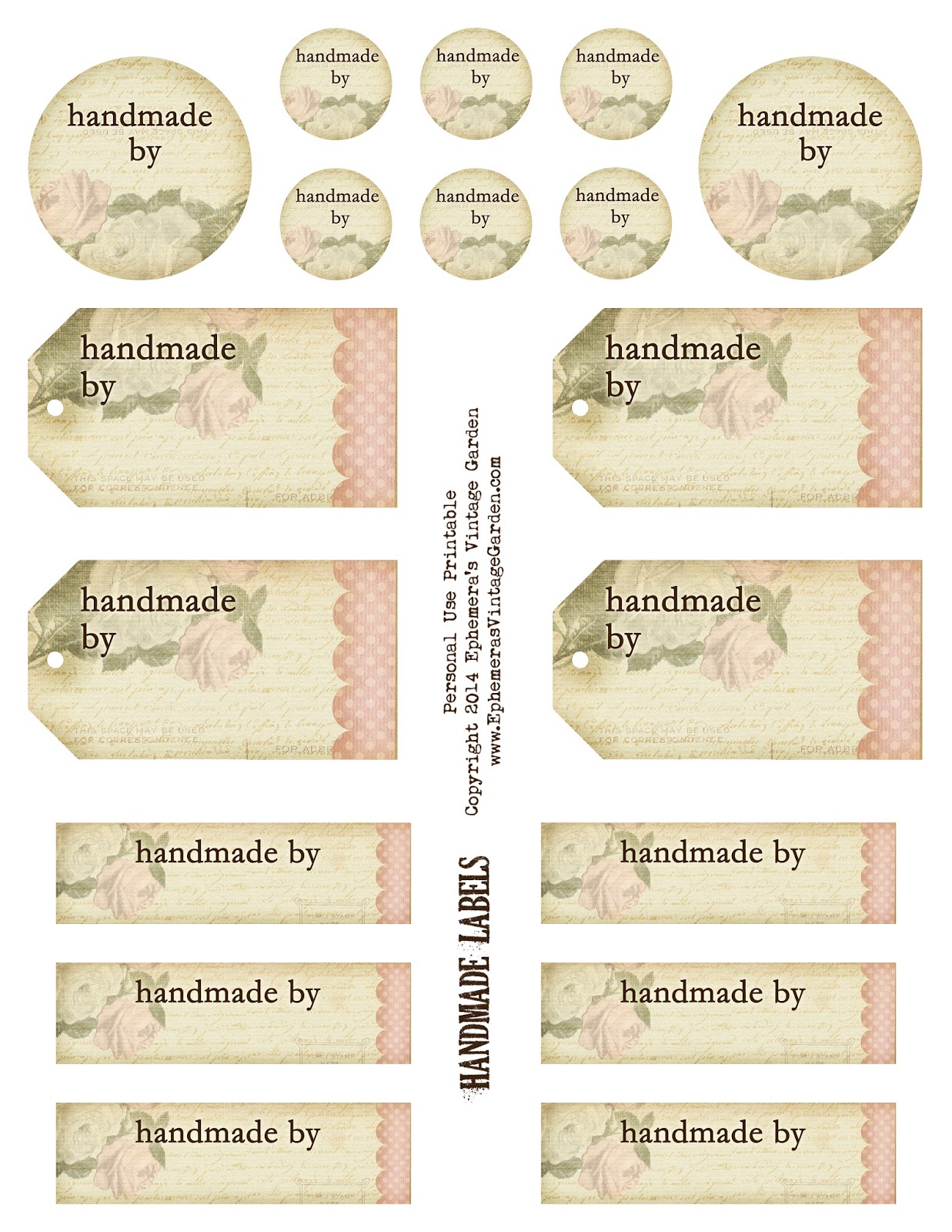 7 Best Images of Free Printable Tags Templates Garden Herb Garden Labels Printable Free, Free